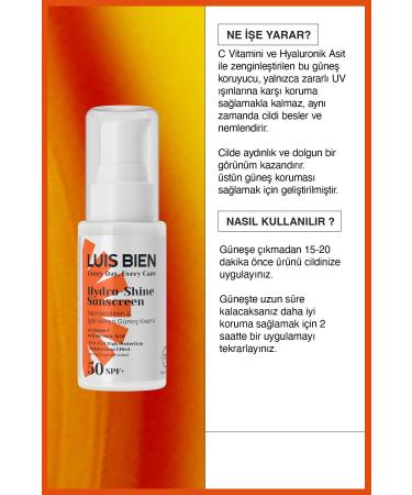 Luis Bien Spf 50 Sun Cream | Moisturizing and Brightening | High Protection | Bright Skin - Buy Online on GoSupps.com