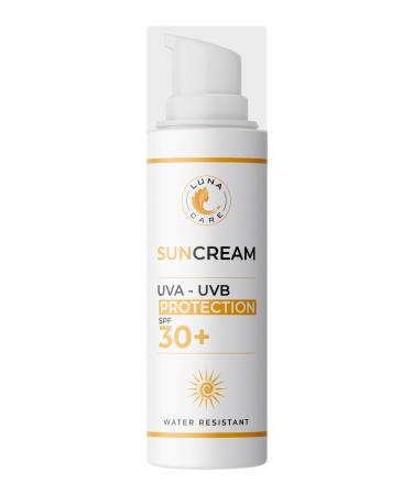 Luna Care Water Resistant Sun Cream 30 SPF 3 UV Filter 50 ML