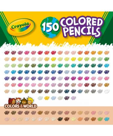 Crayola Colored Pencil Set - 150 Different Colors - Buy Online on GoSupps.com