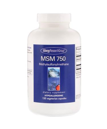 Allergy Research Group MSM 750 150 Vegetarian Capsules