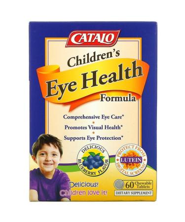 Catalo Naturals Children's Eye Health Formula Blueberry 60 Chewable Tablets