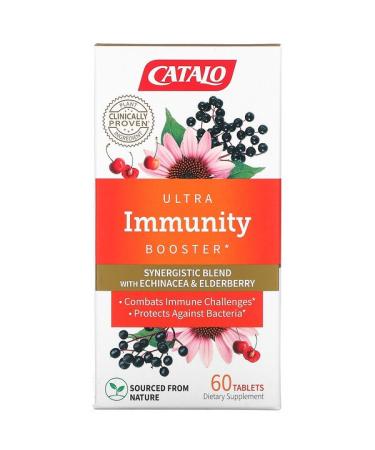 Catalo Naturals Ultra Immunity Booster Echinacea & Elderberry Blend  60 Tablets