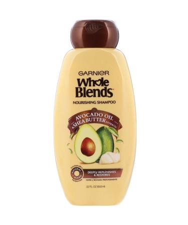 Garnier Whole Blends Nourishing Shampoo Avocado Oil & Shea Butter Extracts  22 fl oz (650 ml)