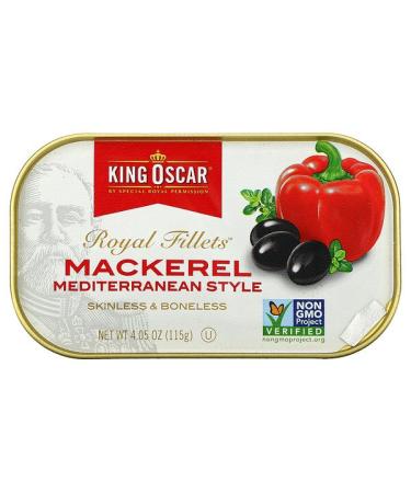 King Oscar Royal Fillets Mackerel Mediterranean Style 4.05 oz (115 g)