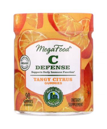 MegaFood C Defense Tangy Citrus Gummies 90 Gummies