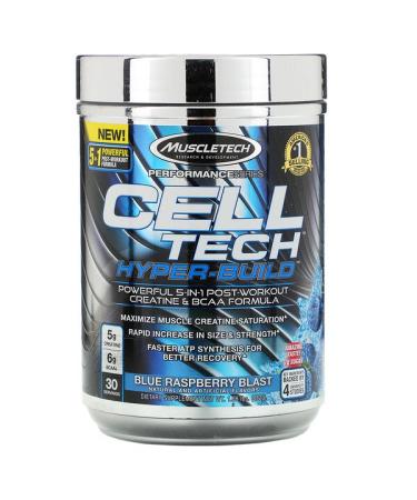 Muscletech Performance Series CELL-TECH HYPER-BUILD Blue Raspberry Blast 1.06 lbs (482 g)