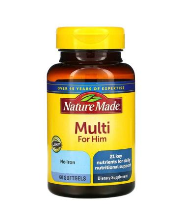 Nature Made Multi For Him 60 Softgels