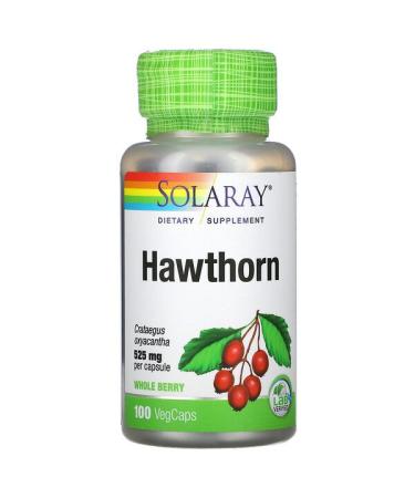 Solaray Hawthorn 525 mg 100 VegCaps