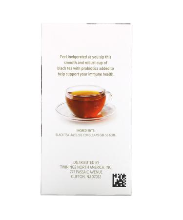 Buy Twinings Probiotics Black Tea - English Breakfast, 18 Tea Bags (1.59 oz) - Boost Digestion & Flavor - Buy Online on GoSupps.com
