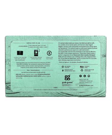 Grab Green Stoneworks Dryer Sheets - 80 Compostable Rain Scented Sheets - Buy Online on GoSupps.com