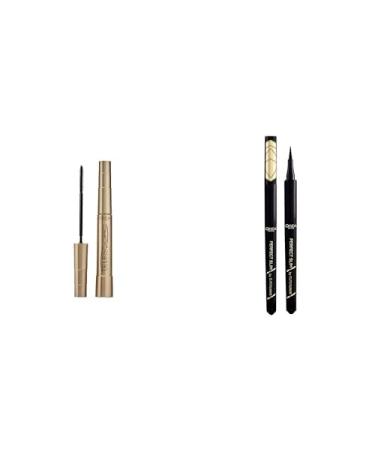 L'Oreal Paris L'Or al Paris Telescopic Mascara - Black - 8ml set with Super Liner Perfect Slim