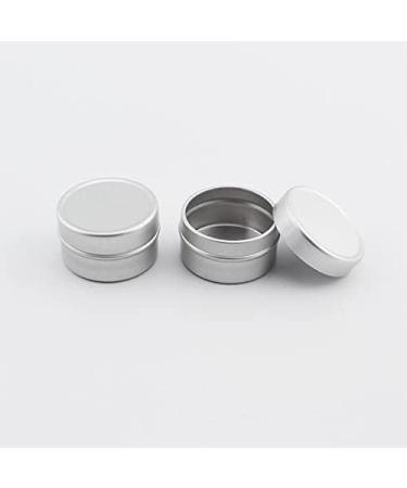 Zeoabsy 12pcs 5ml Silver Aluminum Tin Cans - Empty Round Cosmetic Containers for DIY Ointments Creams Candles & Shaving Soap - Buy Online on GoSupps.com