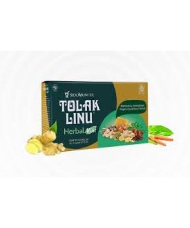Sido Muncul Tolak Linu Mint Herbal Boisson Traditionnelle au Gingembre Curcuma et Plantes 5 Sachets Liquides de 15 ml Saveur Menthe - Buy Online on GoSupps.com
