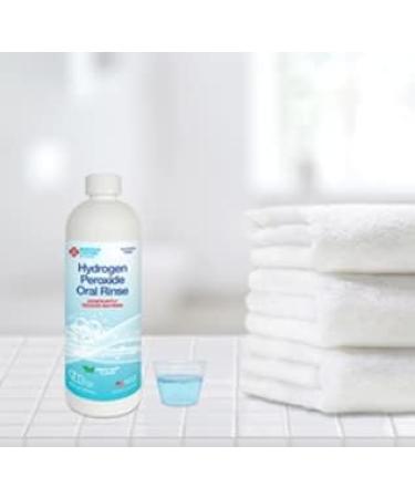 DenMat Hydrogen Peroxide Oral Rinse - 16oz Fresh Mint Flavor | Alcohol-Free for Oral Health & Gum Irritations - Buy Online on GoSupps.com