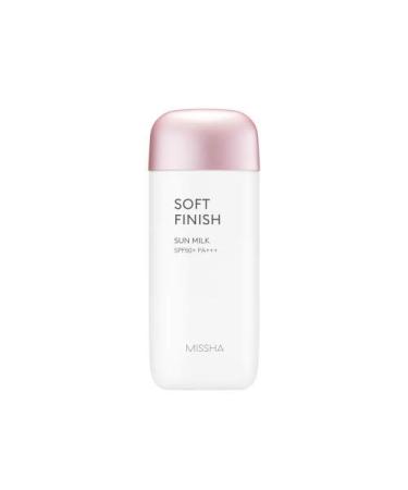 All Around Safe Block Soft Finish Sun Milk SPF50+/PA+++ 70ml - more mild and powerful sun milk that is good for daily use without leaving any oily residue Soft Finish 2.37 Fl Oz (Pack of 1)