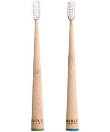 MABLE Bamboo Toothbrush Two Pack Soft Bristle (Soft Bristle)