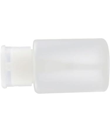 FIOERDTUIE Push Down Empty Pump Dispenser Plastic Convenient Reusable Washable Alcohol Clear Bottle with Rotating Cover Remover White - Buy Online on GoSupps.com