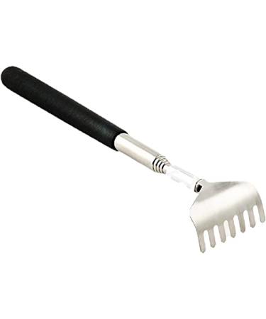 Extendable back scratch made of stainless steel - pull -out from 20cm to 68cm - practical telescopic back scratch as an arm extension (shape: comb) 68cm - form: comb