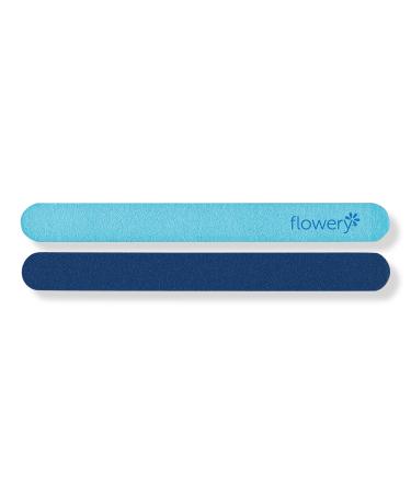 Flowery Moody Blue Nail File 2 ct