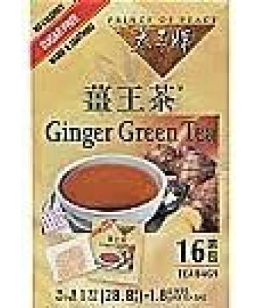 PRINCE OF PEACE GINGER GREEN TEA (16 tea bags 28.8g) - Buy Online on GoSupps.com