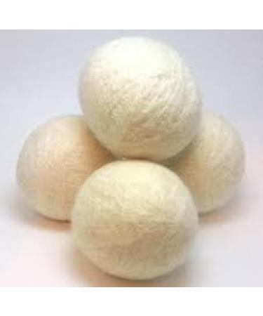 Organic Wool Dryer Balls by SIMPLIFY YOUR LIFE - Natural Fabric Softener X-Large Set of 6 for Eco-Friendly Laundry - Buy Online on GoSupps.com