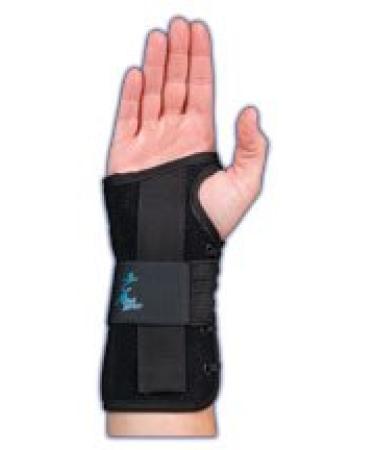 Med Spec Wrist Lacer  8 Black - Large Left