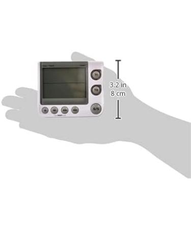 TFA Dostmann Electronic 2-Fold Timer with Memory Function - 38.2025 | 3 Volume Steps & LED Warning Light | Compact Design (L 91 x B 21 x H 76 mm) - International Shipping Available - Buy Online on GoSupps.com