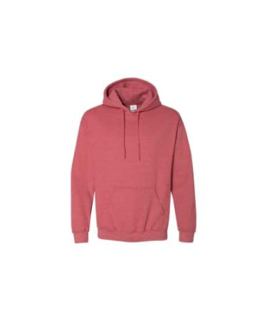 Heavy Blend 8 oz. 50/50 Hood (G185) Heather Scarlet Red Large