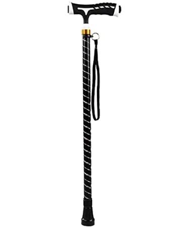 Walking Stick Cane Elderly 2 Colors with A Single Foot Small Four Legs Retractable Walking Stick Adjustment Range of 60 Cm-96 Cm