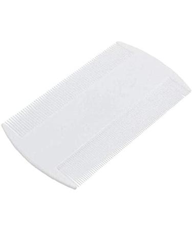 Deft ProcessedReusable Plastic Nit Comb Double Sided Nit Fine Comb Tooth For Head Lice Removal Comb Pet Flea White