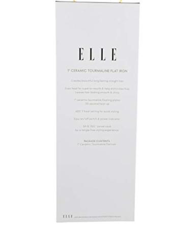 Elle 1 Ceramic Flat Iron - Achieve Silky Smooth Hair | Salon Quality Fast 30s Heat Up | Black - Buy Online on GoSupps.com