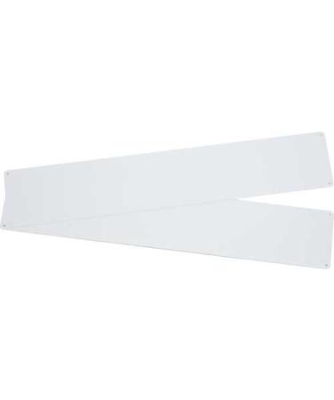 Hardline Products Solid White Plastic Boat Number Plate, Pair