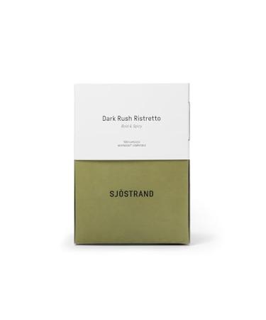 Sj strand Coffee Concept Sj strand Coffee Concept Dark Rush Ristretto - 100 organic coffee capsules compatible with Nespresso Compostable Fair Trade