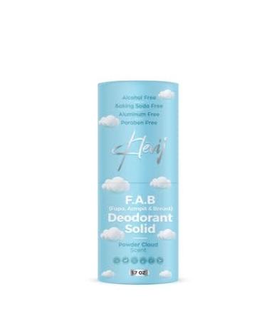 All Natural F.A.B. Deodorant - Powder Cloud Scent | 1.7 oz Organic Aluminum-Free Deodorant for Fupa Armpit and Breast Areas