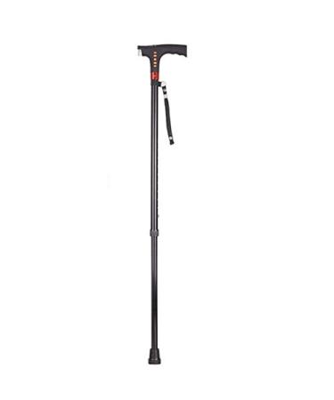 Old Man Crutches Four Feet Multi-Function with Lights Non-Slip Telescopic Walking Stick Elderly Smart Cane Radio Safehappy