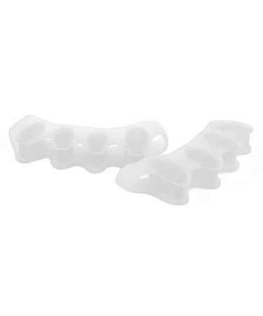 Toe separator bale correction can wear shoes and feet thumb valgus corrector toe separator for adults and children silicone toe (white) white