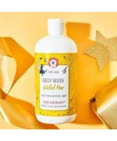First Aid Beauty FAB Pure Skin Body Wash Gilded Pear - Limited Edition 16 oz | Deep Cleansing Holiday Collection - Shop Internationally - Buy Online on GoSupps.com
