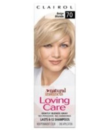 Clairol Loving Care Hair Color Cr me Lotion 70 Beige Blonde 3 oz 1 ea