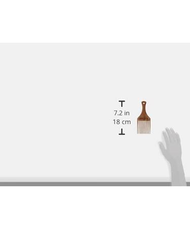 Wooden Afro Pick for Natural Curly Hair - Handcrafted African Design - Men & Women - Buy Online on GoSupps.com