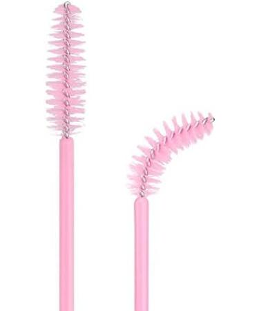 G2PLUS 100 PCS Pink Eyelash Brushes Spoolies - Disposable Mascara Wands for Eyelash Extensions - Buy Online on GoSupps.com
