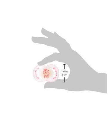 MAM Original Night Pacifiers Set of 2 - Rubber 6+ Months Pink Fuchsia with Pacifier Box - International Shipping Available - Buy Online on GoSupps.com