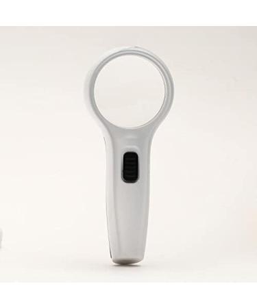 Handheld Reading Magnifier Magnifying Mirror Magnifying Glass Hand-Held High-Definition Reading Magnifier with Led Light for The Elderly to Read Books Newspapers and Repair Lighting Magnifi