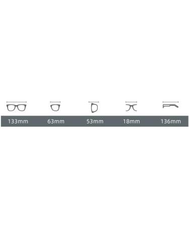 Blue Light Blocking Square Eyewear | Cute Oversized Computer Readers +100 | Anti-Glare Sand-Black Glasses - Buy Online on GoSupps.com
