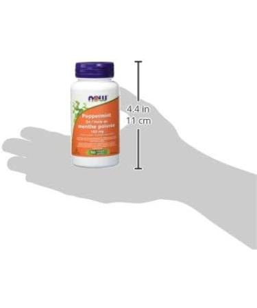 Now Peppermint Oil 180mg 90 count (Pack of 1) SUPPLEMENT - Buy Online on GoSupps.com