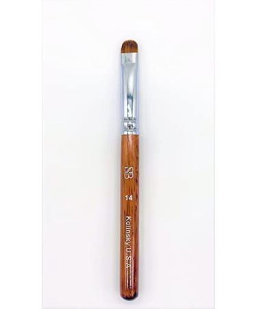 Spontaneous Beauty Premium Kolinsky French Brush Size 14 Wood Handle - Ideal for Precision Nail Art - Buy Online on GoSupps.com