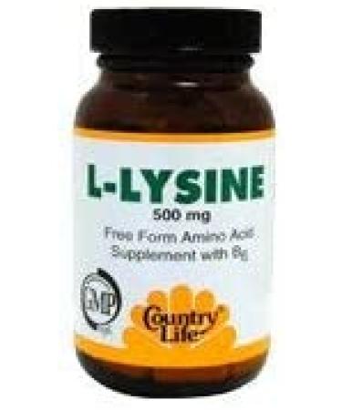 Country Life L-Lysine 500mg with B-6 | Immune Health Support & Collagen Renewal | 100 Vegetarian Tablets, Gluten Free - Buy Online on GoSupps.com