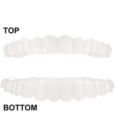 Brigtviee Teeth Veneers - Snap-in Braces for Instant Perfect Smile | DIY Temporary Fake Teeth Kit with Box (2 Pairs) - Buy Online on GoSupps.com