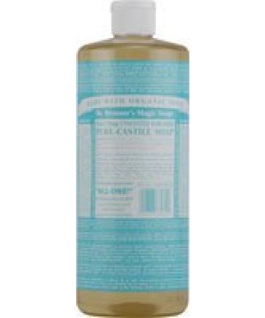 Dr. Bronner's Organic Pure Castile Liquid Soap 18-in-1 Hemp Unscented Baby-Mild - 32 fl oz