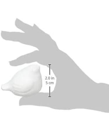 Glorex 3803 753 6 Styrofoam Bird White 5x5x1 cm - lightweight craft foam for DIY projects - Buy Online on GoSupps.com