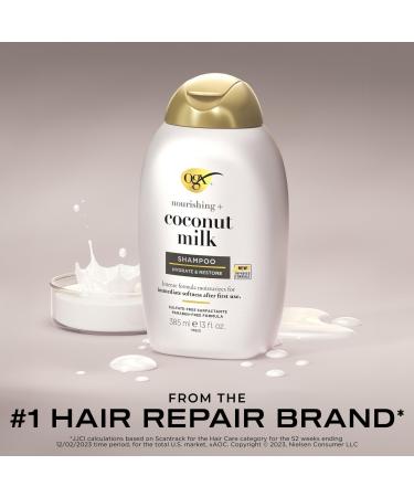OGX Nourishing + Coconut Milk Shampoo 13.0 oz - Transform Your Style with the Best Innovation Today! - Buy Online on GoSupps.com